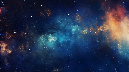 Space Nebula Galaxy Background Generative ai