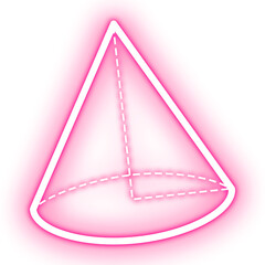 pink neon cone lines