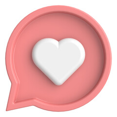 Like button. Like icon. 3D illustration.