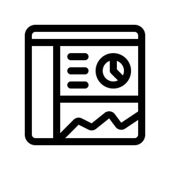 Editable website dashboard, statistics, analytics vector icon. Part of a big icon set family. Perfect for web and app interfaces, presentations, infographics, etc