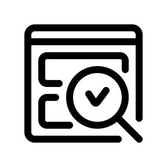 Editable usability check, evaluation vector icon. Part of a big icon set family. Perfect for web and app interfaces, presentations, infographics, etc