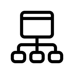 Editable sitemap, hierarchy vector icon. Part of a big icon set family. Perfect for web and app interfaces, presentations, infographics, etc