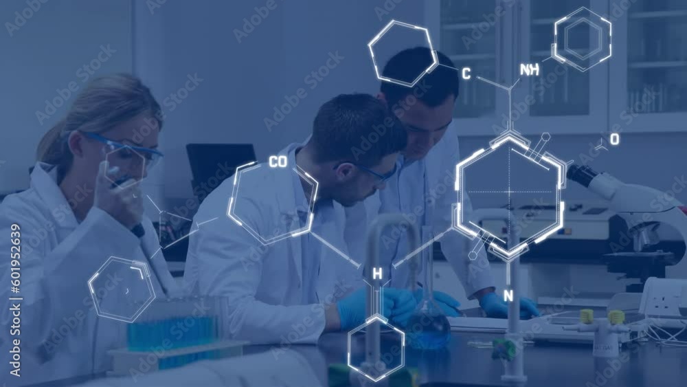 Poster animation of scientific data processing over diverse scientists