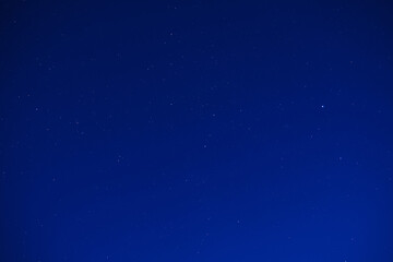 Million of stars in the blue sky early morning before sunrise