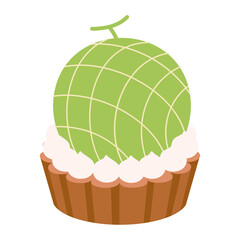 メロンのタルト