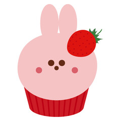 うさぎのカップケーキ