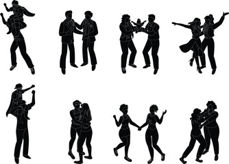 love people silhouettes