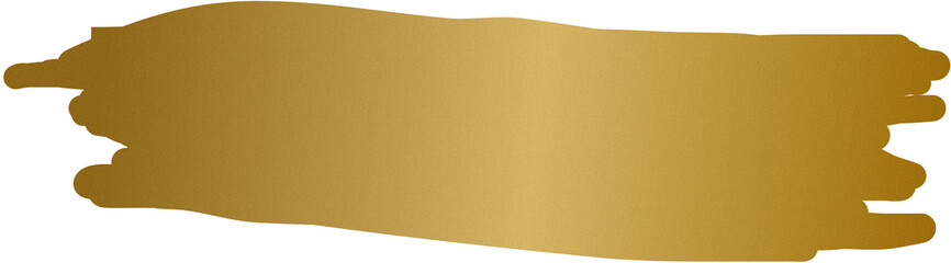Gold paint strokes