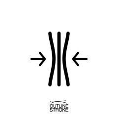 thin icon outline editable stroke vector illustration eps