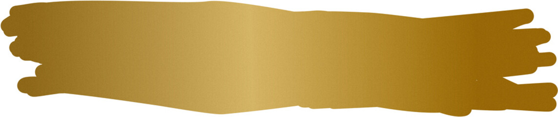 Gold paint strokes