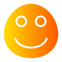 Happy gradient icon