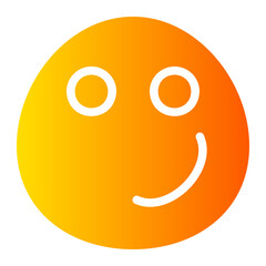 Smile gradient icon