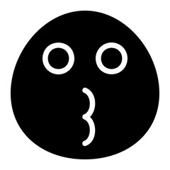 Kiss glyph icon