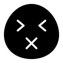 Fototapeta premium Sick glyph icon