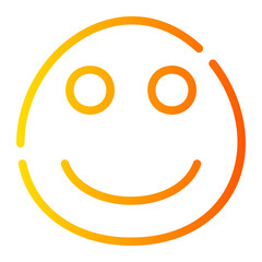Happy gradient icon