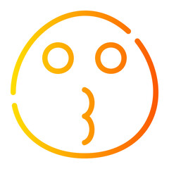 Kiss gradient icon