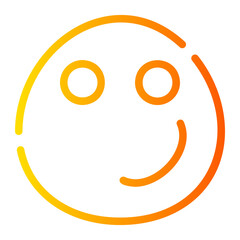 Smile gradient icon