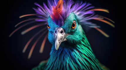Nicobar Pigeon. Generative AI