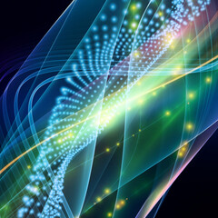 abstract fractal realms generated AI