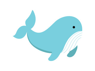 Endangered Whales Ocean Animal Illustration
