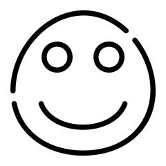 Happy line icon