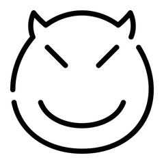 Evil line icon
