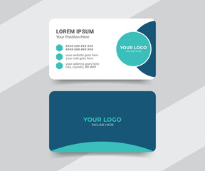 Medical healthcare business card template design for doctor
