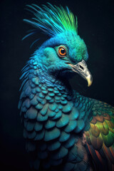 Nicobar Pigeon. Generative AI