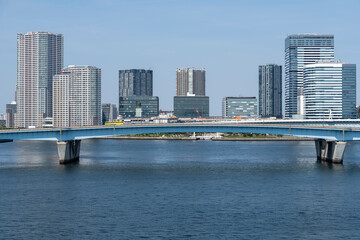 東京　晴海運河の風景