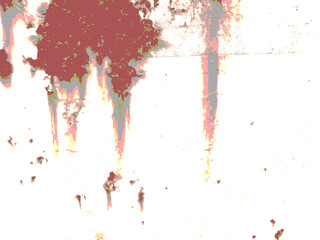 The background has an unusual and colorful pattern.