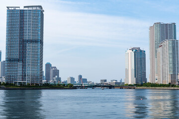 Fototapeta na wymiar 東京　晴海運河の風景