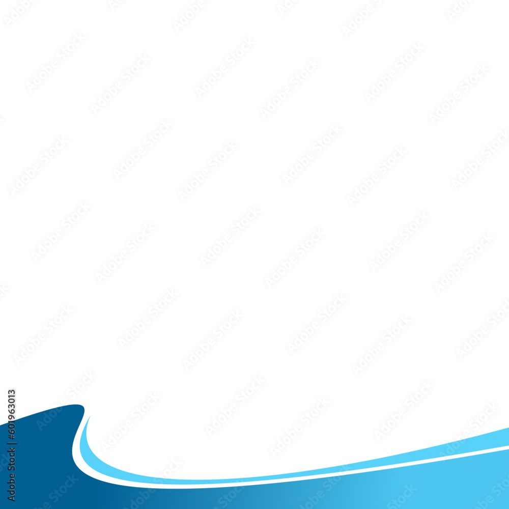 Wall mural curve footer