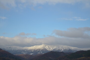 clouds over the mountain