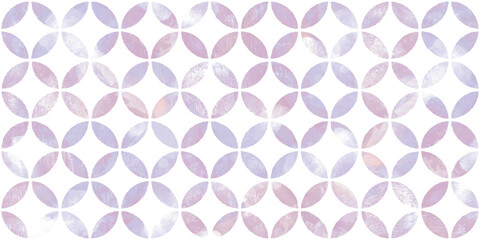 Fototapeta na wymiar Japanese motif watercolor background. Seamless pattern.Vector. 水彩和風パターン 