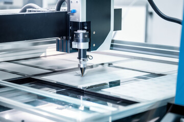 panel renewable engineering energy technology industry solar equipment manufacturing production. Generative AI.