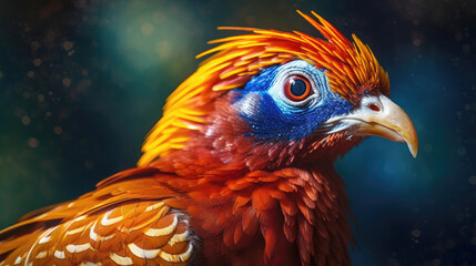 Golden Pheasant. Generative AI