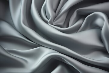 Fototapeta na wymiar gray silk background from generative ai