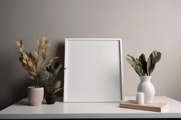 Stylish and minimalist photo frame mockup - The perfect template for showcasing your photography and design ideas