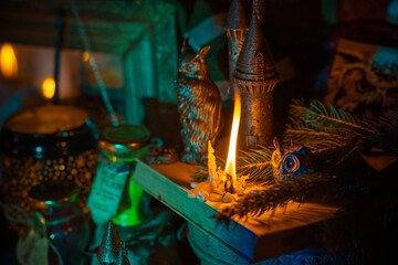 Untraditional method of mental healing. Altar, magical rite for plucking negative energy, cleaning...