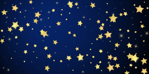 Magic stars vector overlay.  Gold stars scattered