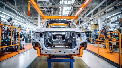 automotive industry car factory, generative ai