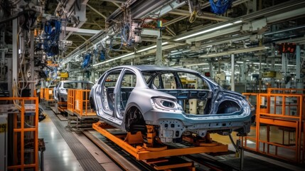 automotive industry car factory, generative ai