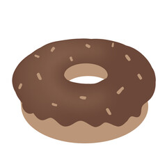 donut with chocolate