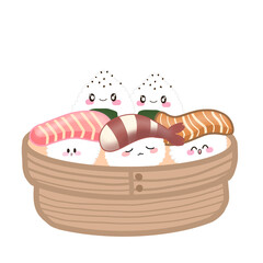set of sushi,