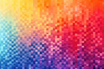 Obraz premium Multicolored Gradient Abstract Fine Art Grid. Generative Ai