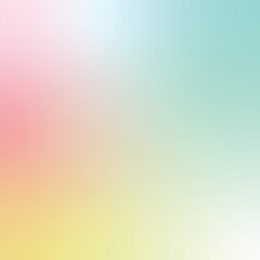 Pink, mint, and yellow pastel gradient smooth background