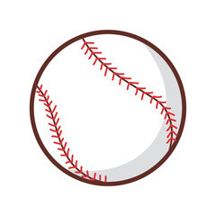 baseball ball isolated on white