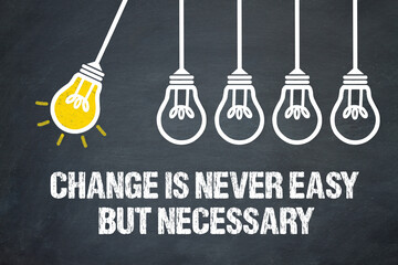 Change is never easy but necessary	
