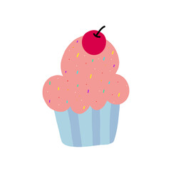 cupcake with cherry