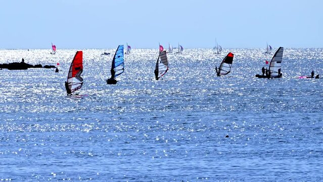  Shonan Coaste landscape  - 湘南の夏 -  ウィンドサーフィン